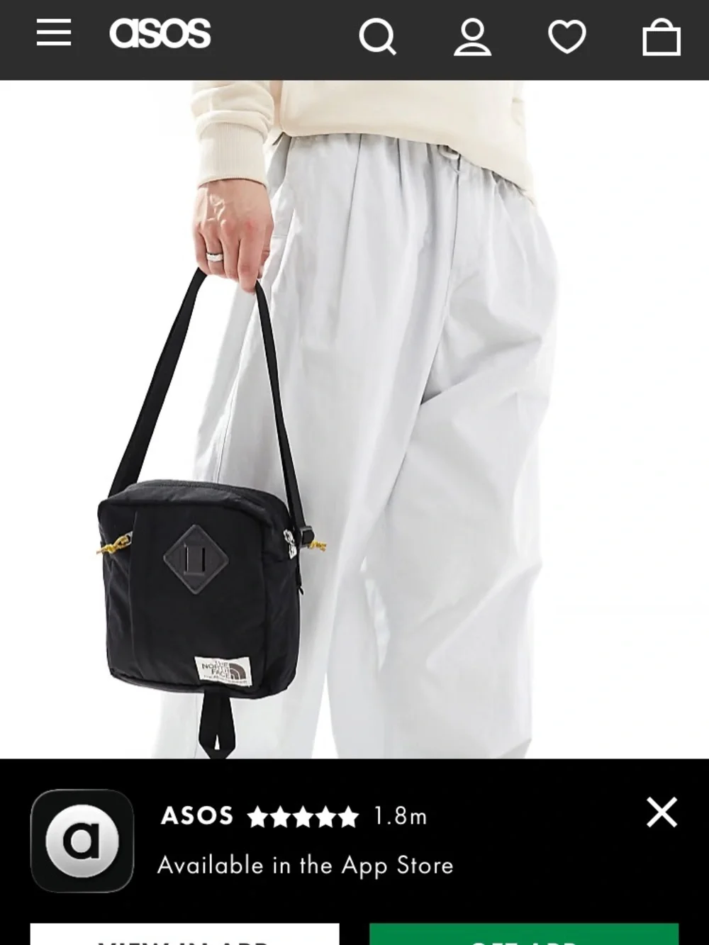 The North Face Heritage Berkeley  cross body Field bag in black
